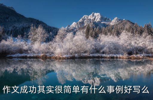 作文成功其實(shí)很簡(jiǎn)單有什么事例好寫么