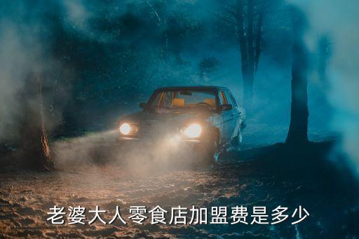 老婆大人零食店加盟費是多少