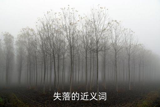 失落的近義詞，失落的近義詞