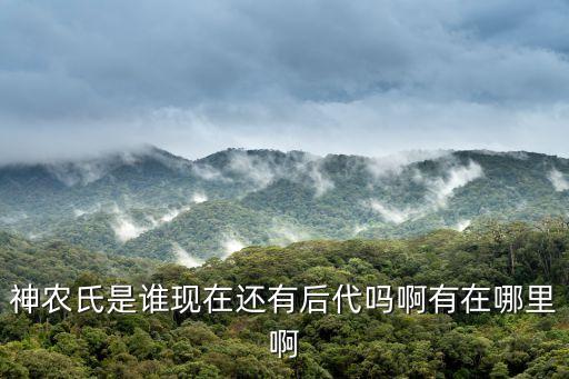 神農后裔，神農的兒子是誰