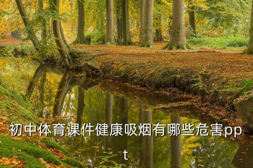 初中體育課件健康吸煙有哪些危害ppt