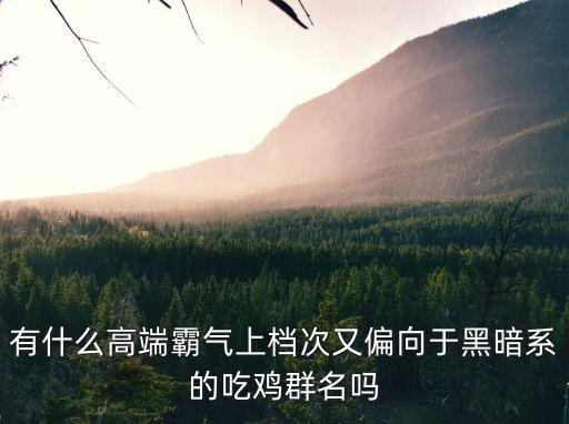 特別高級的群名，我要創建一個高級群但不知取什么名好