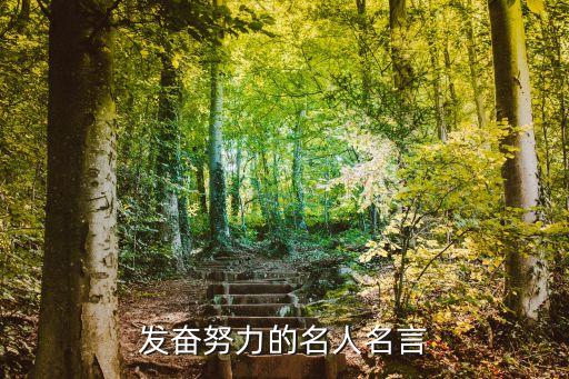 努力的名人名言，關于努力的名言