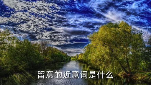 留意近義詞，留意純真的近義詞