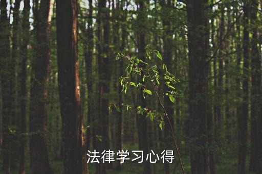 學習法律心得體會，寫法律知識的心得體會