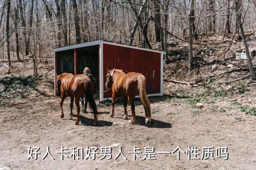 好人卡和好男人卡是一個性質嗎