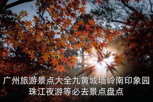 廣州景點(diǎn)大全，廣州網(wǎng)紅打卡景點(diǎn)大全排名榜