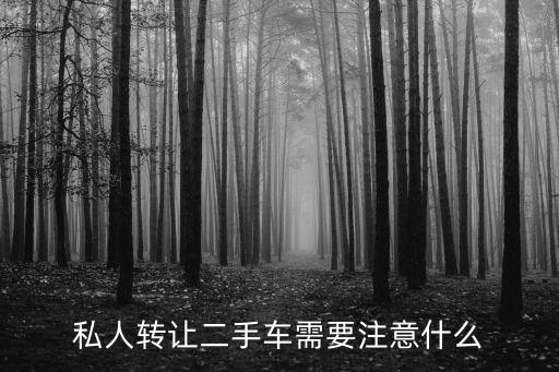 私人轉讓二手車，私人轉讓二手車需要注意什么