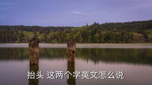 headsup，抬頭 這兩個字英文怎么說