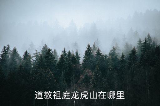 道教祖庭龍虎山在哪里