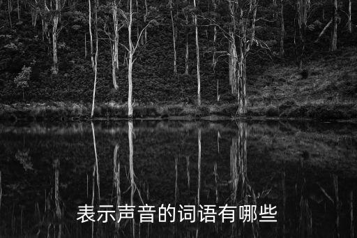關(guān)于聲音的詞語，表示聲音的詞有哪幾個(gè)