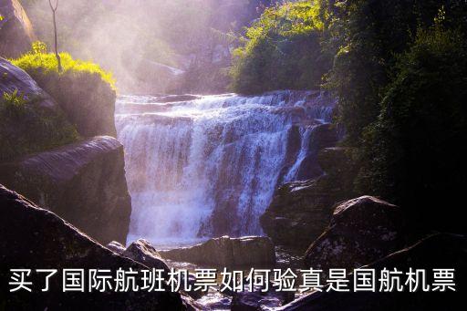 買了國際航班機票如何驗真是國航機票