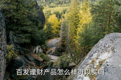 百度理財產品百發，百度理財產品里面那個百發理財怎么樣