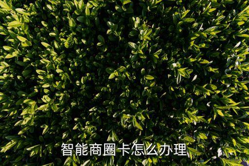 智能商圈卡怎么辦理