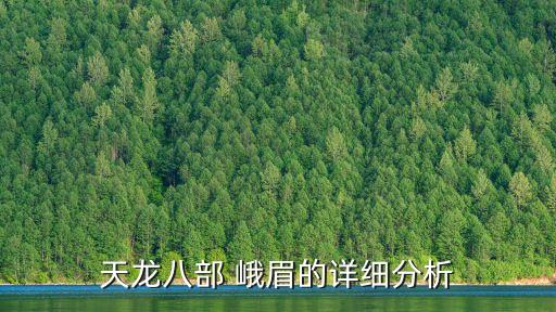 天龍八部峨眉，天龍八部峨眉