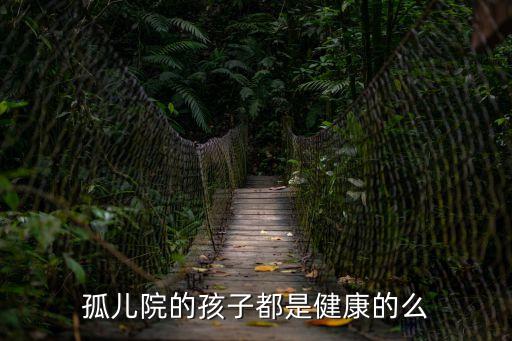 孤兒院的孩子們，孤兒院的孩子都是健康的么