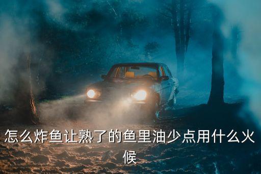 怎么炸魚讓熟了的魚里油少點用什么火候