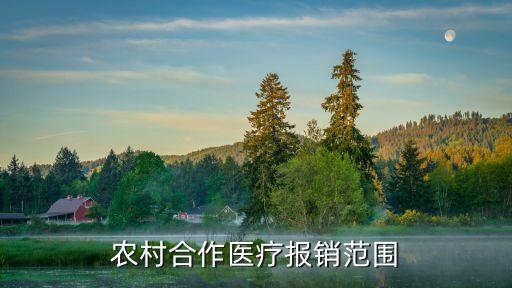 農村合作醫(yī)療報銷，農村合作醫(yī)療報銷范圍是什么