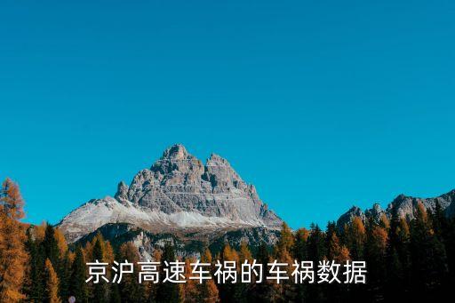 京滬高速車禍的車禍數(shù)據(jù)