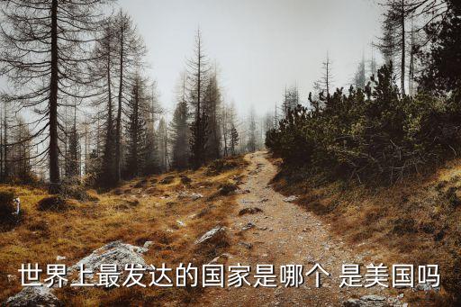 最發達的國家，世界上最發達的國家是哪個 是美國嗎