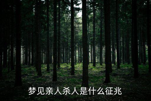 夢見親人殺人，做夢夢到親屬把人殺了我還看到了刀上有血跡