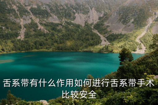 舌系，平時常說的舌系帶過短的舌系帶在舌頭的哪個部位