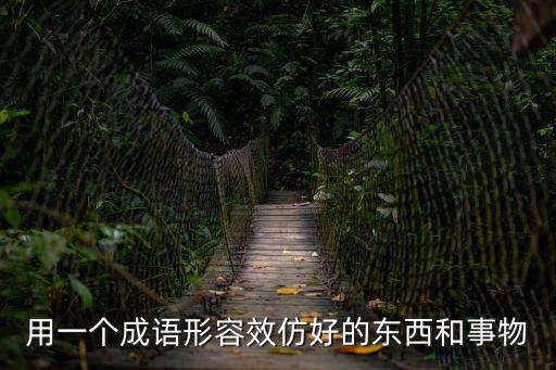 用一個(gè)成語形容效仿好的東西和事物
