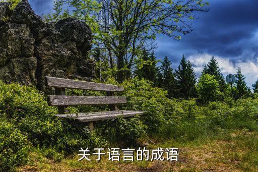 關(guān)于語(yǔ)言的成語(yǔ)