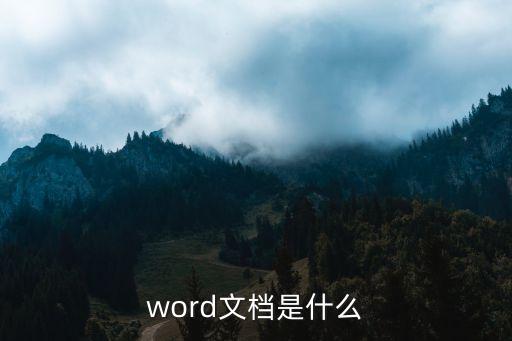 word文檔是什么
