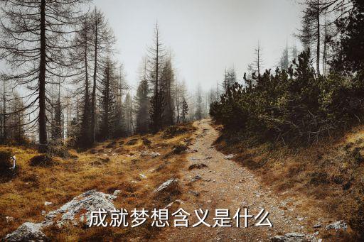 成就夢(mèng)想含義是什么