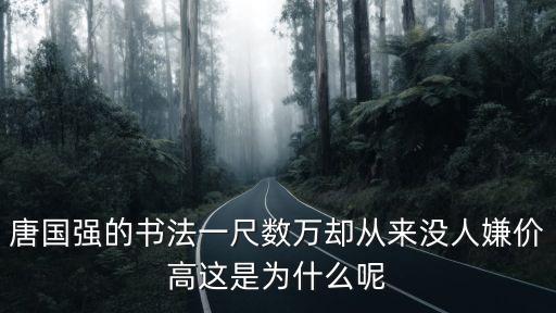 唐國強的書法一尺數萬卻從來沒人嫌價高這是為什么呢