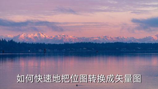 位圖轉矢量圖，如何快速地把位圖轉換成矢量圖