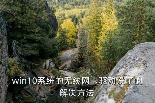 win10系統的無線網卡驅動沒了的解決方法
