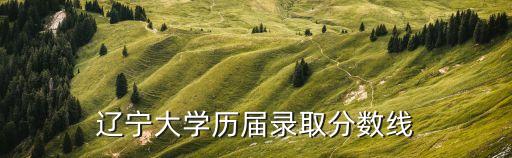 遼寧大學(xué)分?jǐn)?shù)線，遼寧大學(xué)2013年投檔線