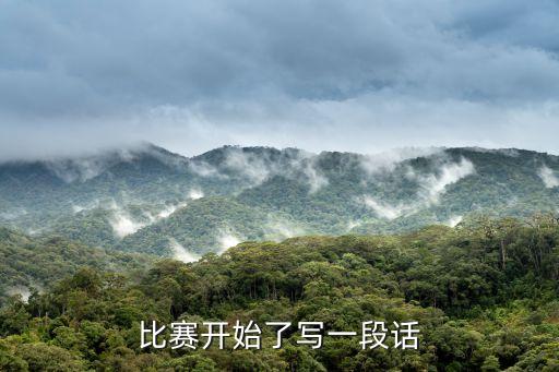 比賽開始，比賽開始了寫一段話