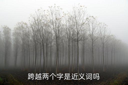 跨越兩個字是近義詞嗎