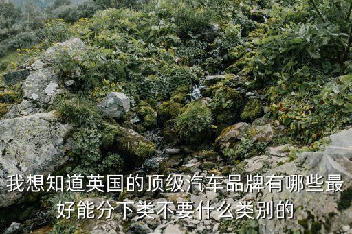 我想知道英國的頂級汽車品牌有哪些最好能分下類不要什么類別的