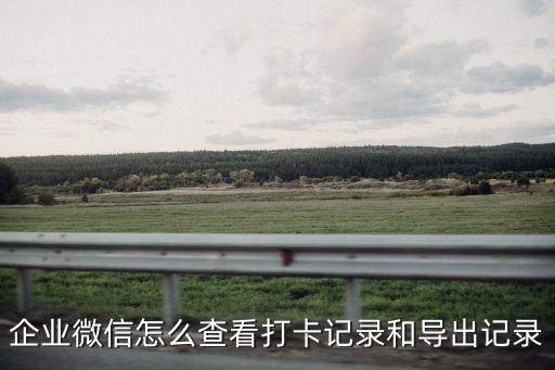 企業(yè)微信歷史版本，企業(yè)微信怎么查看打卡記錄和導出記錄