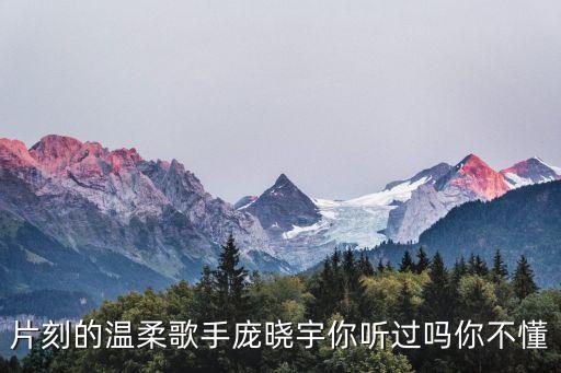 龐曉宇，片刻的溫柔歌手龐曉宇你聽過嗎你不懂