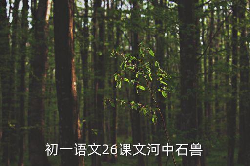 河中石獸教案，初一語文26課文河中石獸
