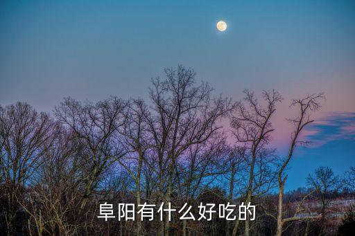 阜陽有什么好吃的